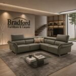 Invictus Brown Leather Corner Sofa