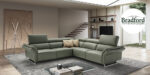 Invictus Brown Leather Corner Sofa - Image 3
