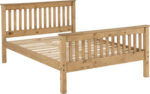 Monaco Bed with High Foot End in all size & colors - Image 2