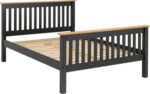 Monaco Bed with High Foot End in all size & colors - Image 5
