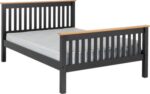 Monaco Bed with High Foot End in all size & colors - Image 6