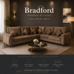 Flute High Back Corner Sofa | Bradford Furniture & Carpets