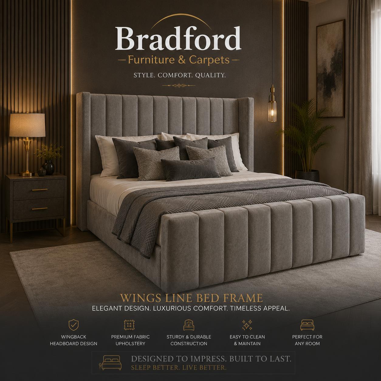 Safari Glitter Wing Bed Frame Safari Glitter Wing Bed Frame - Image 1