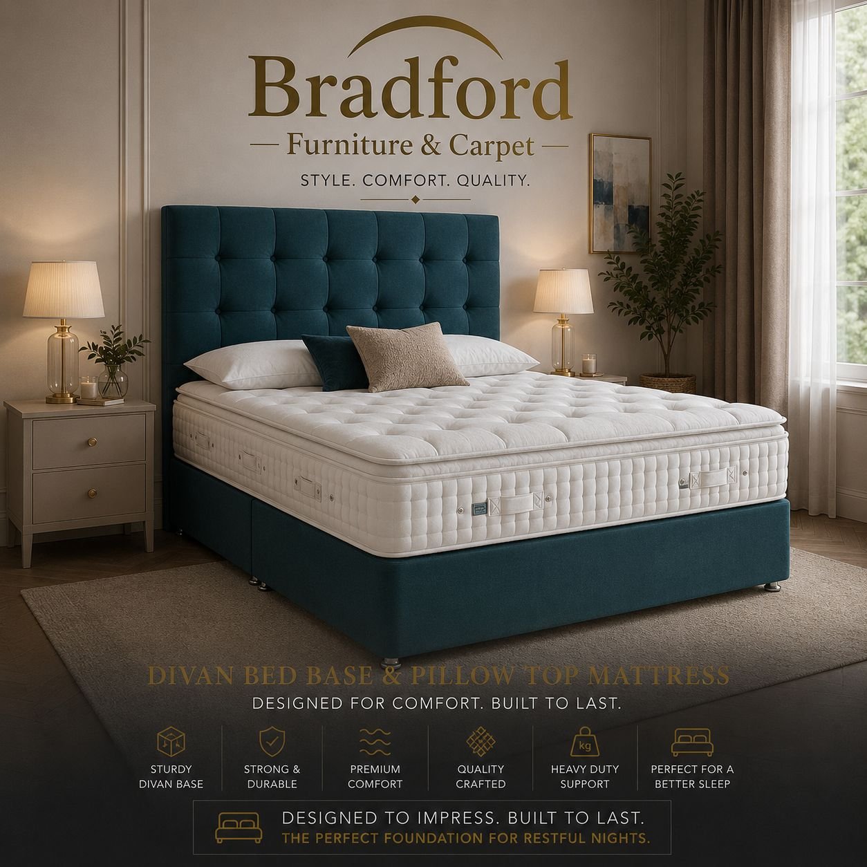 Windermere 3000 Pocket Spring Divan Set