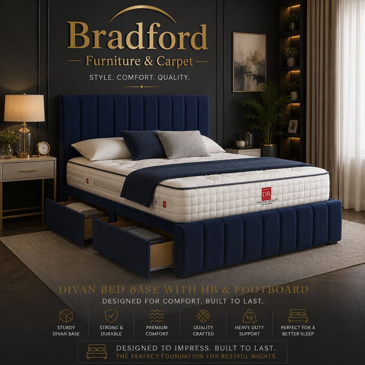 Double Bed Ortho Kensington Set