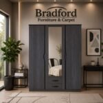 Due 3 Door Wardrobe Graphite