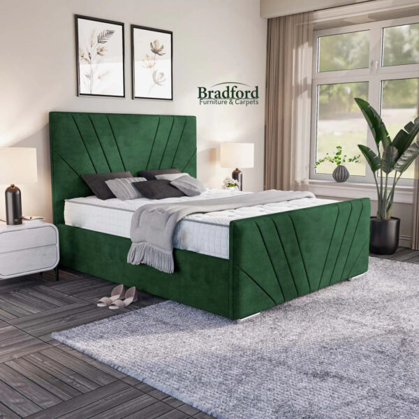 Fiji Sunrise Upholstered Bed - Emerald Coniston