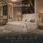 King Size Bed - Perci Upholstered Bed Frame