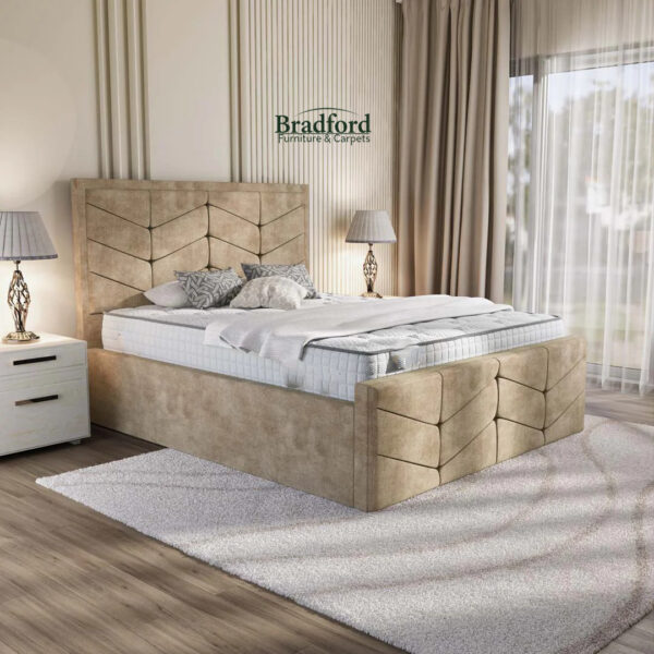 Lancaster Upholstered Bed - Mink Coniston