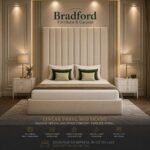 Linear Panel Bed Frame - Tall Headboard