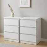 Malvern 3 Drawer Bedside (PAIR)