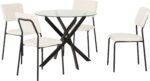 Sheldon Round Glass Top Dining Set - Image 3