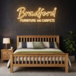 Amsterdam Oak Bed with High foot end