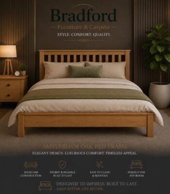 Amsterdam Oak Bed with Low foot end