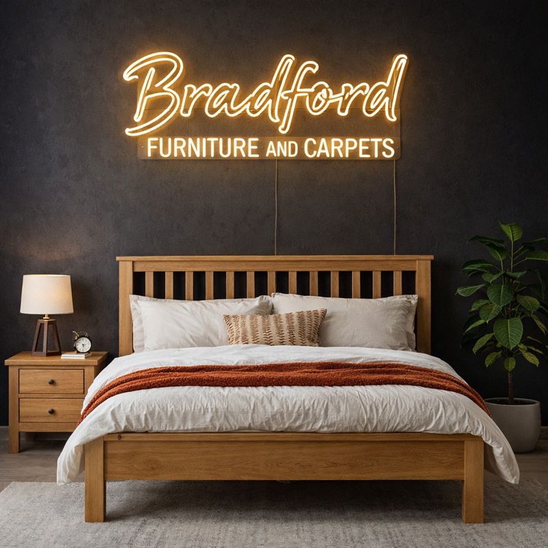 Amsterdam Oak Bed with Low foot end