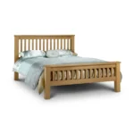 Amsterdam Oak Bed with High foot end - Image 3