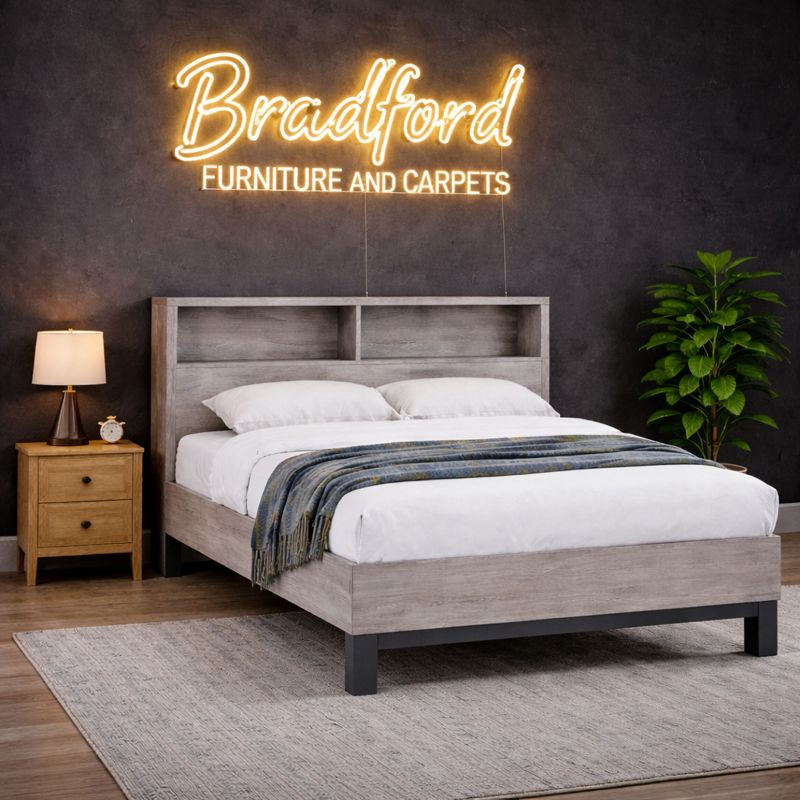Bali Bookcase Headboard Bed