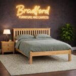 Barcelona Bed Low foot end Pine 120CM