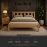 Barcelona Bed Low foot end Pine 120CM