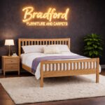 Bergamo Bed With Natural Oak