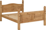 Corona Bed High Foot End in Distressed Waxed Pine - Image 3