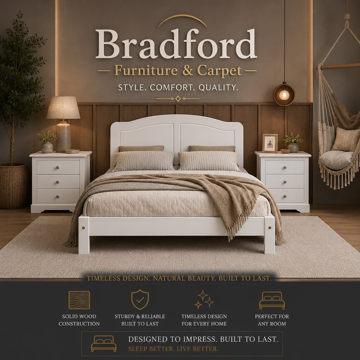 Corona Bed High Foot End in Distressed Waxed Pine