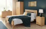 Curve Bed with Oak effect - Image 2