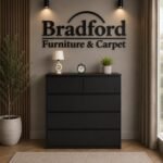 Malvern 3+2 Drawer Chest with Sonoma Oak Color - Image 4