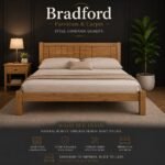 Maya Bed in Distressed Waxed Pine