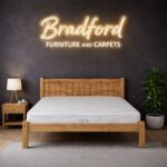 Maya Bed in Distressed Waxed Pine