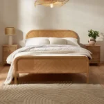 Milo Chevron Oak Bed - Image 2