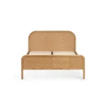 Milo Chevron Oak Bed - Image 4