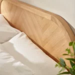 Milo Chevron Oak Bed - Image 6