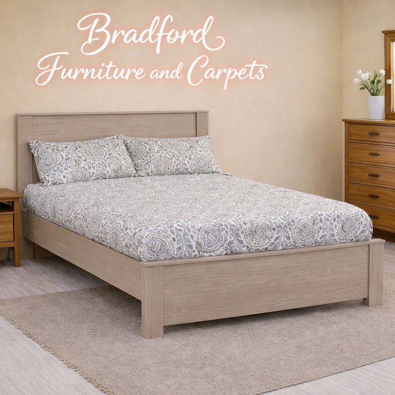 Paris 4'6" Bed with Smoked Ash Effect