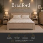 Paris 4'6" Bed with Smoked Ash Effect