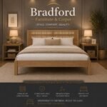 Santana 3' and 4'6" Bed with Light Oak/Rattan Effect