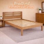 Santana 3' and 4'6" Bed with Light Oak/Rattan Effect - Image 6