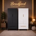 Alicia Combination Wardrobe in White & Anthracite