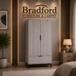 Bali 2 Door 1 Drawer Wardrobe in Grey Oak