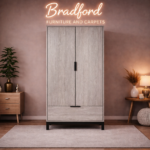 Bali 2 Door 1 Drawer Wardrobe in Grey Oak