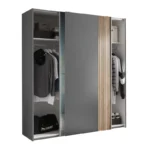 Berno Sliding 2 Door Wardrobe With Mirror - Image 4