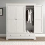 Bordeaux 3 Door Wardrobe in Ivory Color