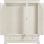 Bordeaux 3 Door Wardrobe in Ivory Color - Image 5