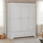 Bordeaux 3 Door Wardrobe in Pebble Grey Color - Image 3