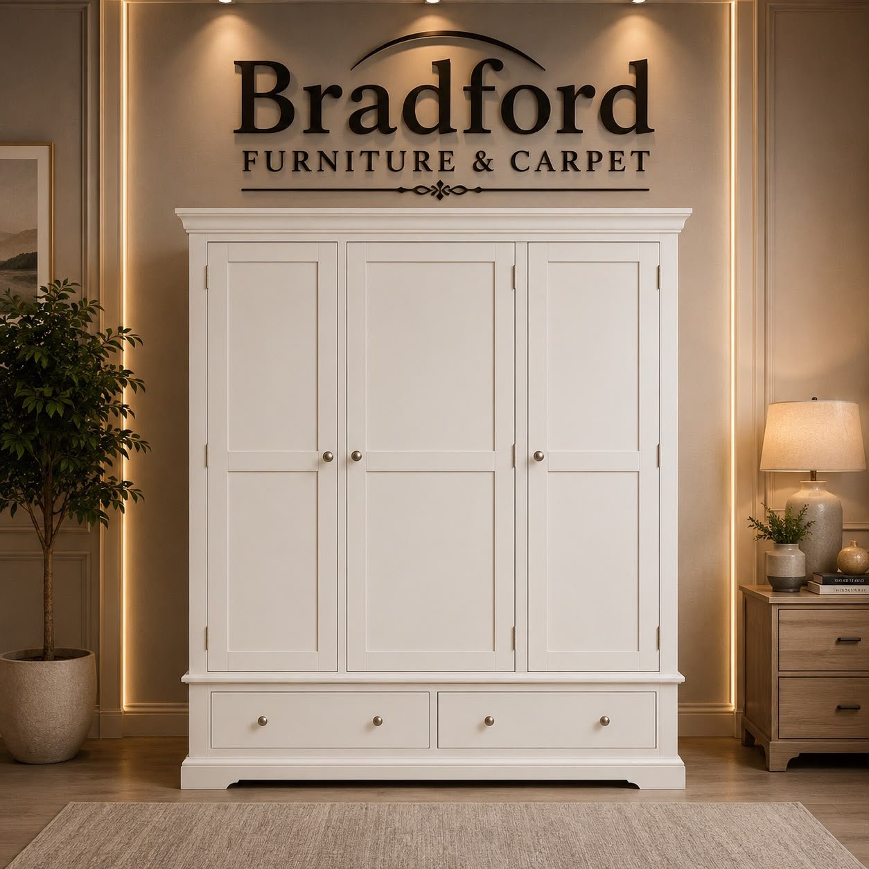 Bordeaux 3 Door Wardrobe Bordeaux 3 Door Wardrobe - Image 1