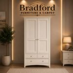 Cameo Combination Wardrobe in Stone white Color