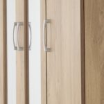Charles 3 Door 2 Drawer Mirrored Wardrobe in Oak Effect Veneer - Image 8