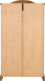 Corona 2-Door Wardrobe - Distressed Waxed Pine - Rustic Mexican Style - Image 5