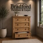 Corona 4 Drawer Chest in Distressed Waxed Pine