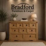 Corona 4+3+2 Drawer Merchant Chest in Distressed Waxed Pine